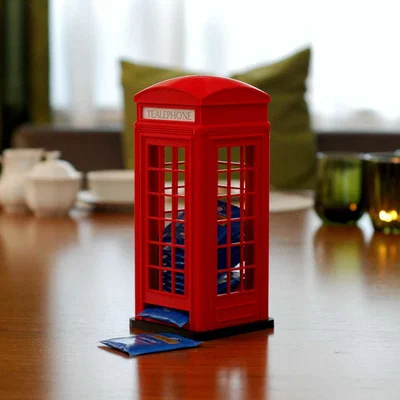 Te(a)lephone Box – Hộp dispencer trà kiểu bốt điện thoại đỏ UK