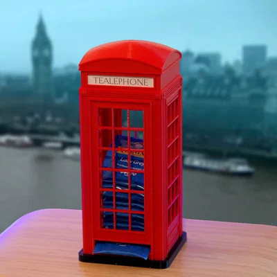 Te(a)lephone Box – Hộp dispencer trà kiểu bốt điện thoại đỏ UK