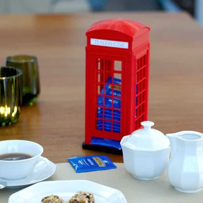 Te(a)lephone Box – Hộp dispencer trà kiểu bốt điện thoại đỏ UK