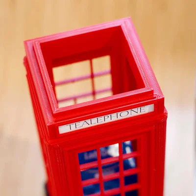 Te(a)lephone Box – Hộp dispencer trà kiểu bốt điện thoại đỏ UK