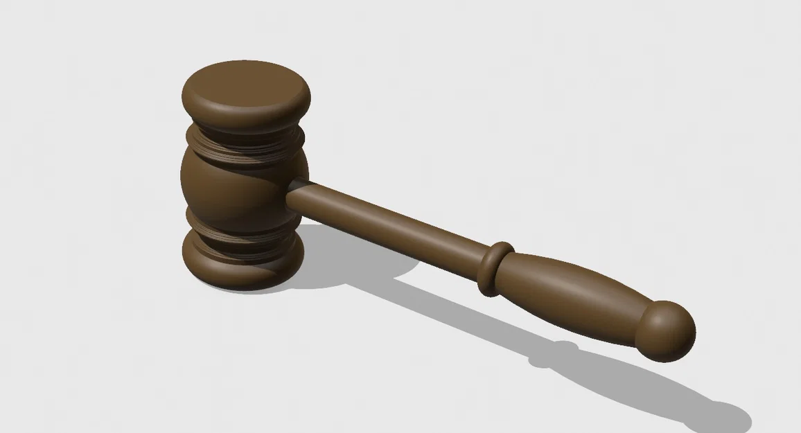 Gavel (Búa tòa) in 3D - Image 1