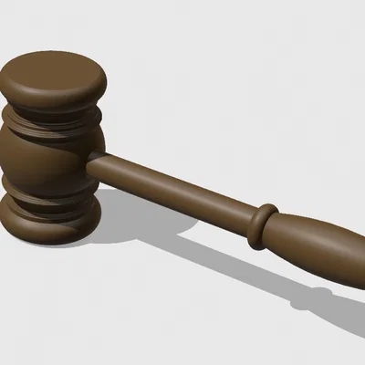 Gavel (Búa tòa) in 3D