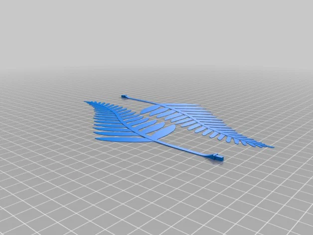 Phụ kiện trang trí đèn trần hình lá dương xỉ 3D - Image 8