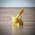 Mô hình Pikachu chiến đấu (Pokemon) phong cách Low Poly ấn tượng - Thumbnail 1