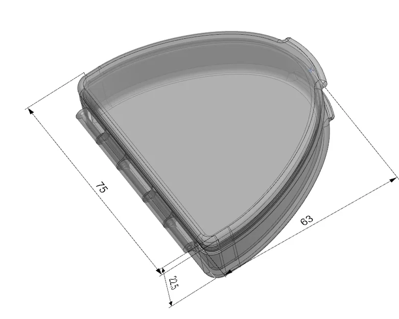Hộp đựng bảo vệ hàm (Mouthguard Case) thiết kế nhỏ gọn in 3D - Image 4
