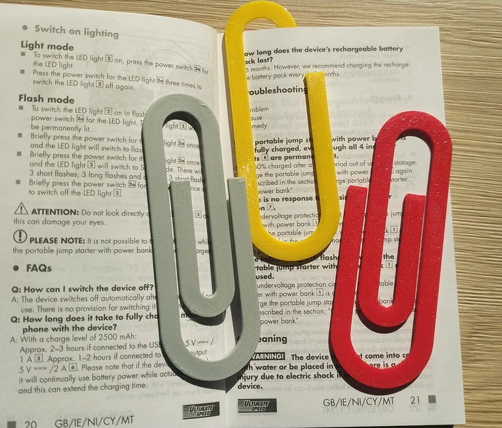 Kẹp giấy cỡ lớn (Maxi paper clip) - Giải pháp in 3D tiện lợi - Image 1