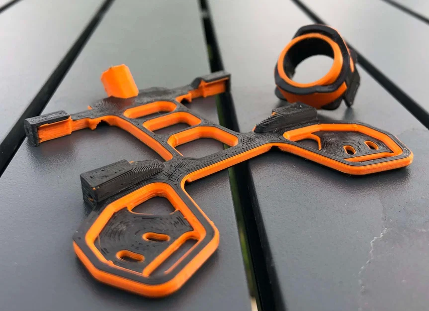 CADRE PP-2.0P – Frame drone 2 inch in Nanovia TPU70D + carbon 2mm - Image 5