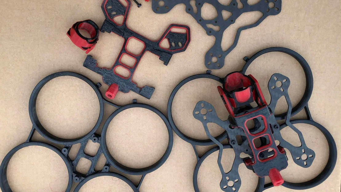 CADRE PP-2.0P – Frame drone 2 inch in Nanovia TPU70D + carbon 2mm - Image 13