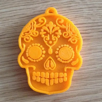 Móc khóa đầu lâu Halloween độc đáo - Mẫu in 3D trang trí tinh xảo