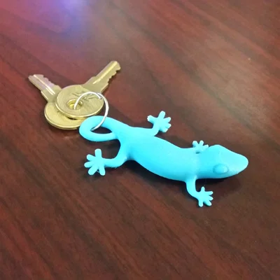 Móc khóa hình thằn lằn (Gecko keychain) in 3D xinh xắn