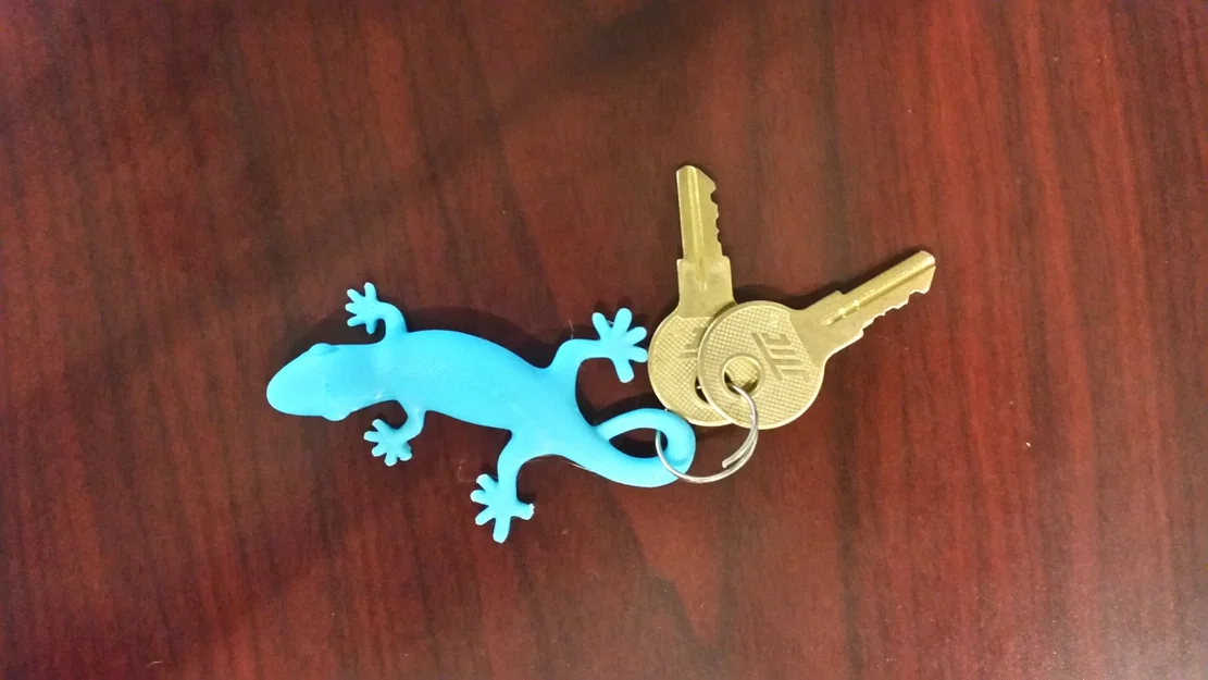 Móc khóa hình thằn lằn (Gecko keychain) in 3D xinh xắn - Image 2