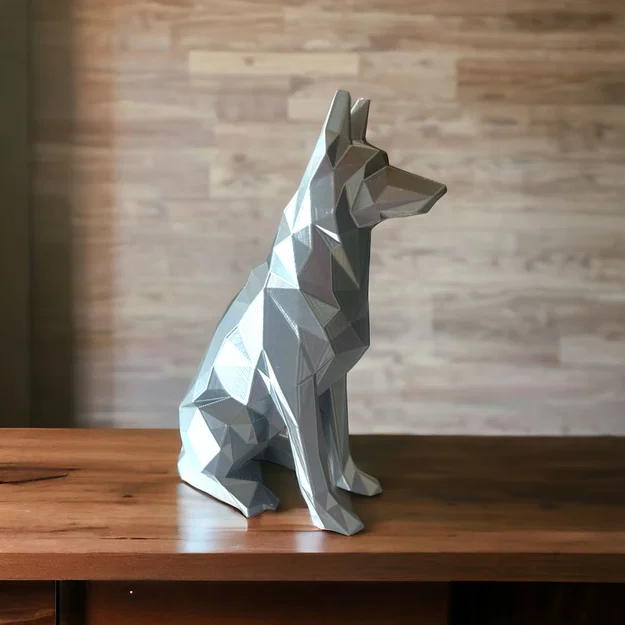 Low Poly - German Shepherd (Chó Béc-giê Đức) - Image 1