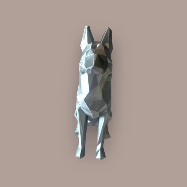 Low Poly - German Shepherd (Chó Béc-giê Đức) - Image 2