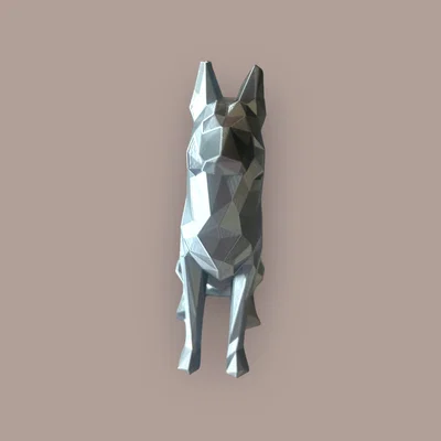Low Poly - German Shepherd (Chó Béc-giê Đức)