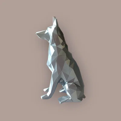 Low Poly - German Shepherd (Chó Béc-giê Đức)