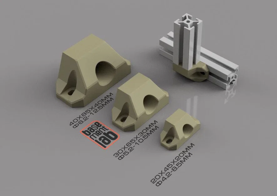 Bộ khớp nối góc 90 độ cho thanh nhôm 2020/3030/4040 in 3D - Image 3