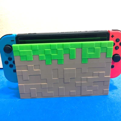 Đế dựng Nintendo Switch Minecraft - Thiết kế khối đất độc đáo