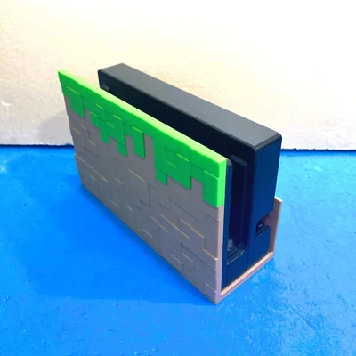 Đế dựng Nintendo Switch Minecraft - Thiết kế khối đất độc đáo
