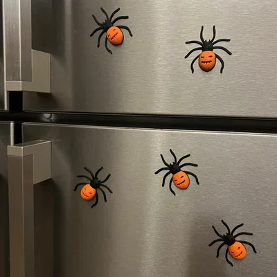 Nhện Nam Châm Halloween Độc Đáo - Phụ Kiện Trang Trí Tủ Lạnh 3D