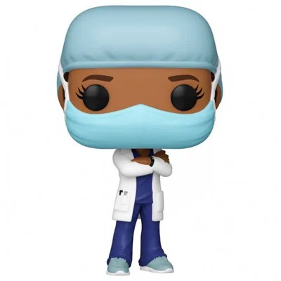 Mô hình 3D nhân vật y tá phong cách Funko Pop dễ thương