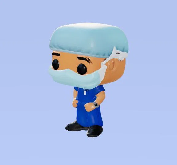 Mô hình 3D nhân vật y tá phong cách Funko Pop siêu dễ thương - Image 1