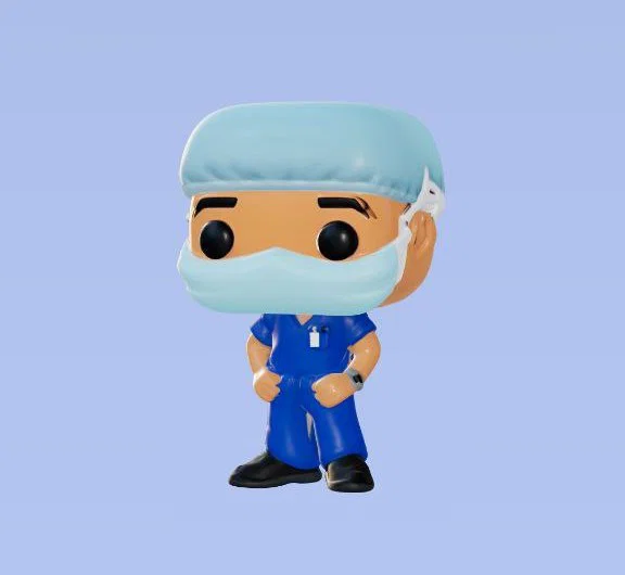 Mô hình 3D nhân vật y tá phong cách Funko Pop siêu dễ thương - Image 2