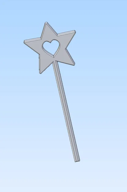 Mô hình gậy phép công chúa cho bé (Fairy Princess Wand) - Dễ in - Image 1