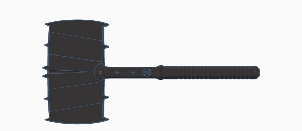 Mô hình rìu chiến Batman (Absolute Batman Battle Axe V2) 3D - Image 3