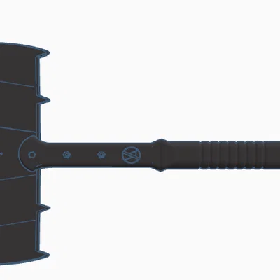 Mô hình rìu chiến Batman (Absolute Batman Battle Axe V2) 3D