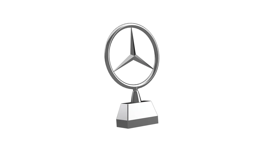 Logo Mercedes dạng đứng (Mercedes logo, standing) - Image 1