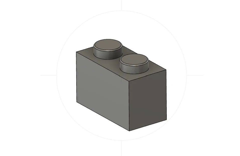 Mô hình gạch Lego 1x2: File in 3D chuẩn xác và chất lượng - Image 1