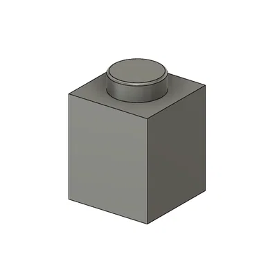 Mô hình gạch Lego 1x1 in 3D - Tối ưu cho lắp ráp sáng tạo