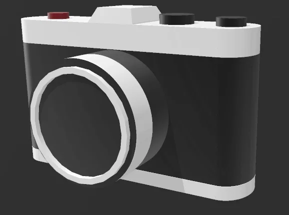 Mô hình máy ảnh 3D tối giản trang trí bàn làm việc - Image 1