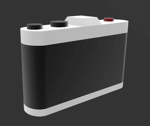 Mô hình máy ảnh 3D tối giản trang trí bàn làm việc - Image 2