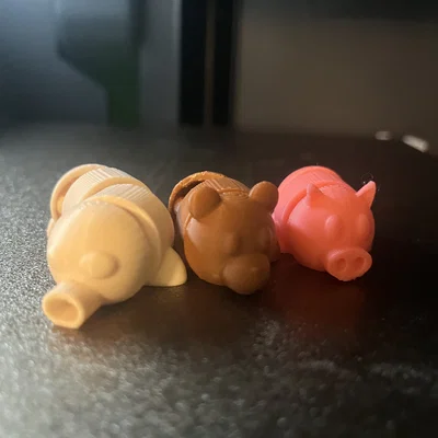 Mô hình gấu Articulated Bear và bộ sưu tập Mini Flexi in 3D