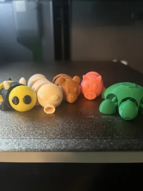 Mô hình gấu Articulated Bear và bộ sưu tập Mini Flexi in 3D - Image 4