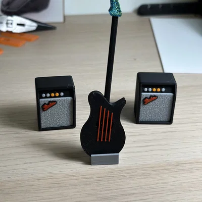 Chân đế Guitar mini cho mô hình Dummy 13 - Phụ kiện trang trí độc đáo