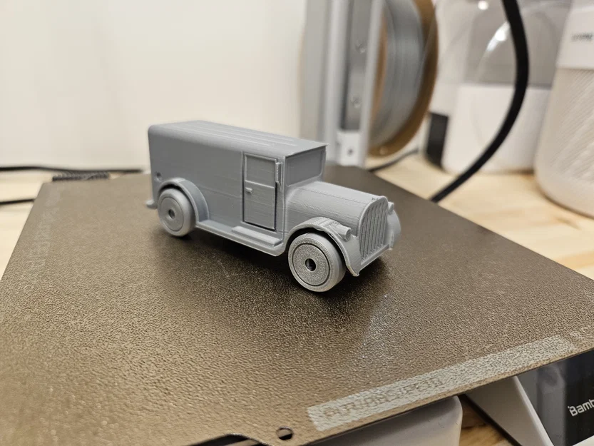 Xe Van Giao Hàng Retro (Panel Van/Truck) Dễ In - Image 2