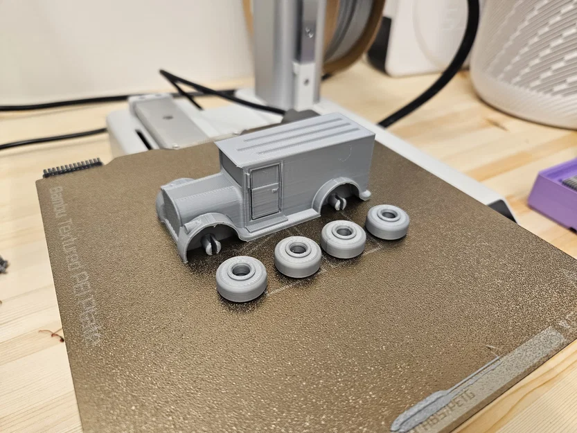 Xe Van Giao Hàng Retro (Panel Van/Truck) Dễ In - Image 5