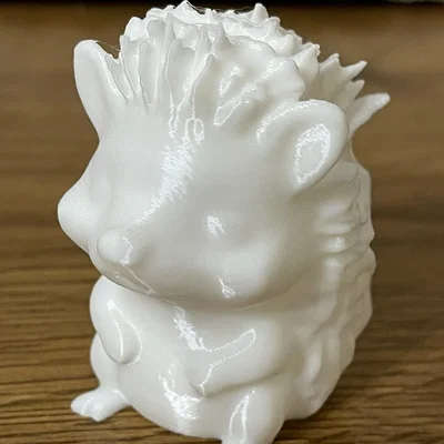 Mô hình chú nhím 3D đáng yêu từ AI - In không cần support