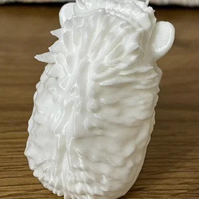 Mô hình chú nhím 3D đáng yêu từ AI - In không cần support