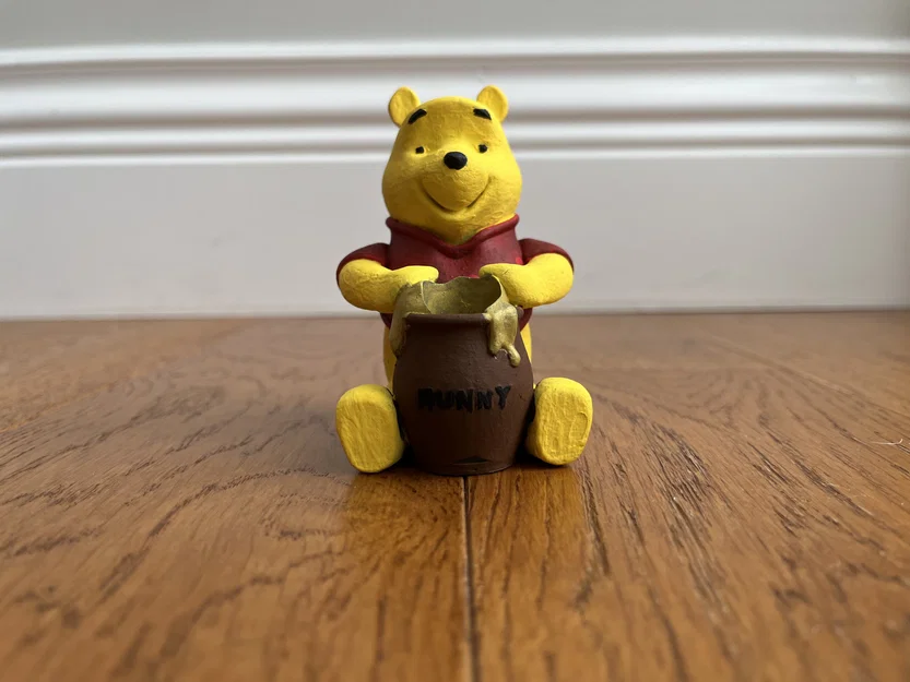 Ống cắm bút Winnie the Pooh đáng yêu - Mô hình in 3D trang trí bàn - Image 2