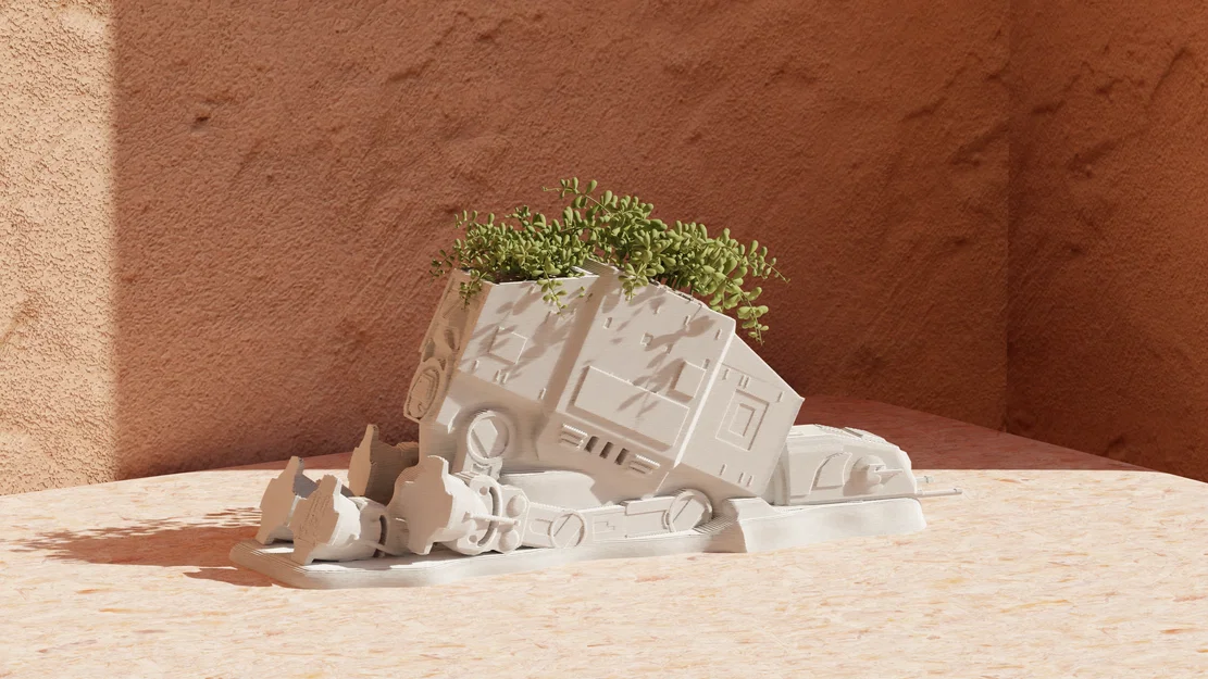 Chậu cây trang trí mô hình AT-AT cực chất cho fan Star Wars - Image 2