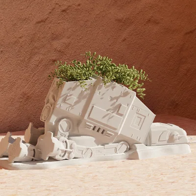 Chậu cây trang trí mô hình AT-AT cực chất cho fan Star Wars