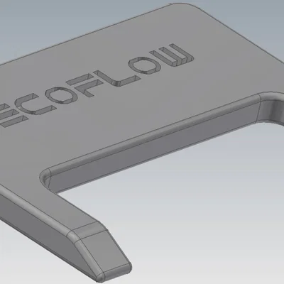 Chìa khóa tháo lắp cáp sạc máy phát điện EcoFlow in 3D
