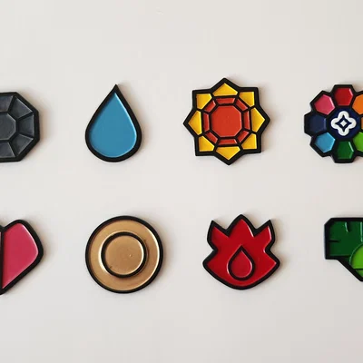 Huy hiệu Gym Vùng Kanto (Kanto Region Gym Badges)