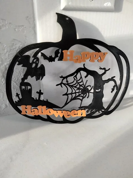 Mô hình treo cửa sổ trang trí Halloween độc đáo - File in 3D - Image 1