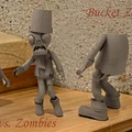 Mô hình 3D Zombie đội xô Plants vs. Zombies có khớp cử động - Thumbnail 9