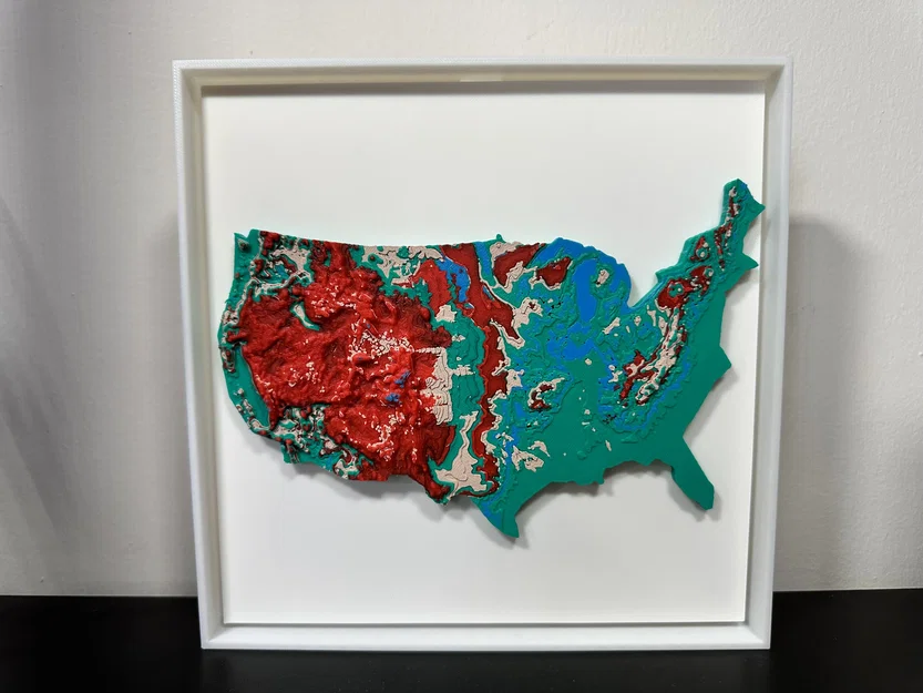 Bản đồ Địa hình 3D Hoa Kỳ (United States 3D Topographic Map) - Image 2