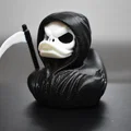 Mô hình in 3D vịt Thần chết Halloween Grim Reaper Duck cực ngầu - Thumbnail 3
